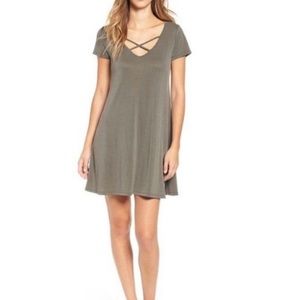Socialite Cross Front T-Shirt Dress